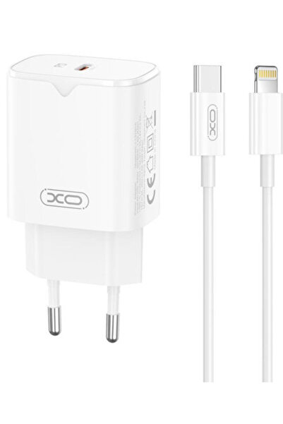 Xo Φορτιστής με θύρα USB-C και καλώδιο USB-C σε Lightning, 30W Power Delivery...