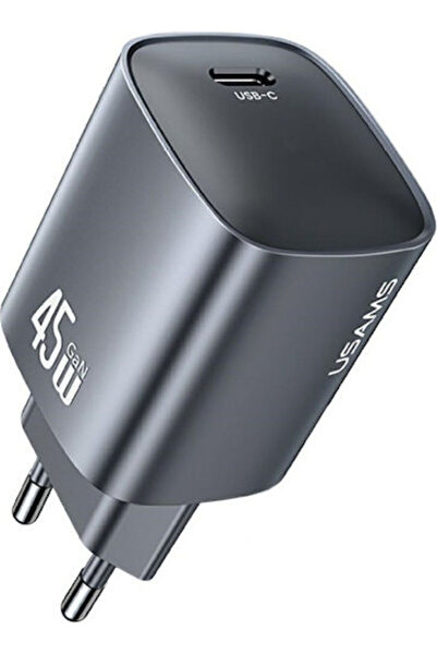 Usams Φορτιστής χωρίς καλώδιο GaN με θύρα USB-C 45W Μαύρο (CC323 T66)