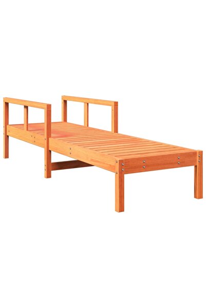 vidaxl Șezlong, maro ceruit, 199,5x62x55 cm, lemn masiv de pin