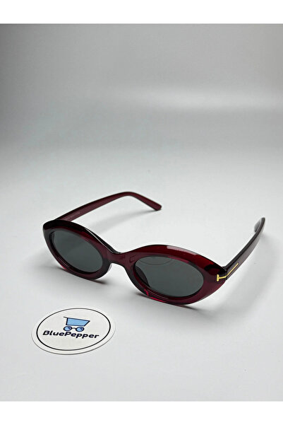 BluePepper Toms V8 |   Sunglasses Claret Red Frame Black Glass Color 49 Ekartman