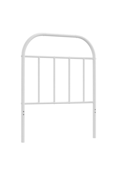 vidaxl Tăblie de pat de schimb metalică, alb, 75 cm