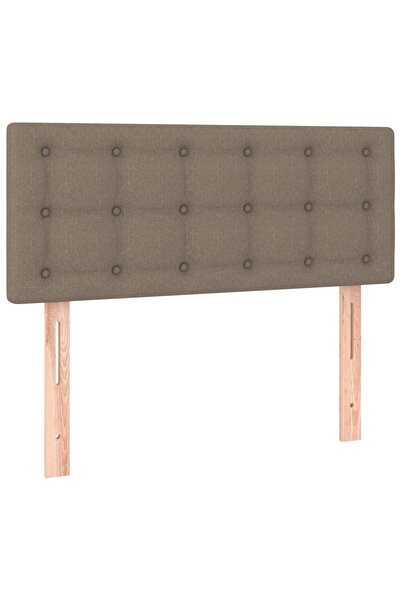 vidaxl Tăblie de pat, gri taupe, 100x5x78/88 cm, textil