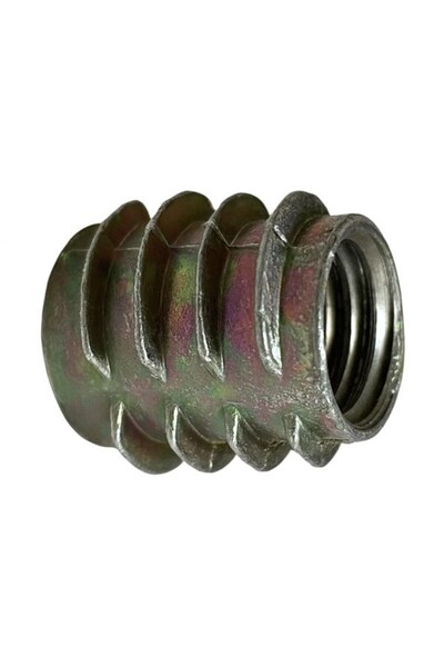 Rocast Set 100 x Piulita Insertie Soclu Hexagonal Otel, M 8, D 14.0, L 15, SW 8