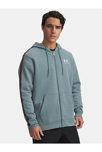 Under Armour Hanorac bărbătesc UA Icon Fleece FZ Taping-BLU
