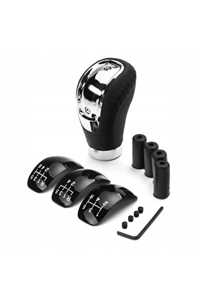 OEM Maciuca schimbator, pentru Universal Tuning, Piele neagra, Cusatura neagr...