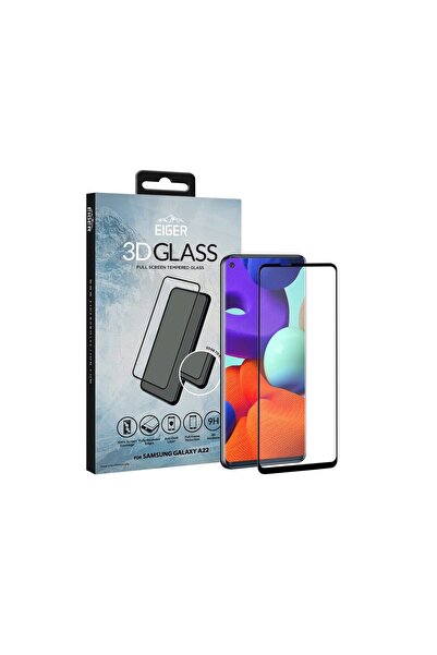EIGER Folie Samsung Galaxy A22 5G Sticla 3D Edge to Edge Clear Black Samsung ...