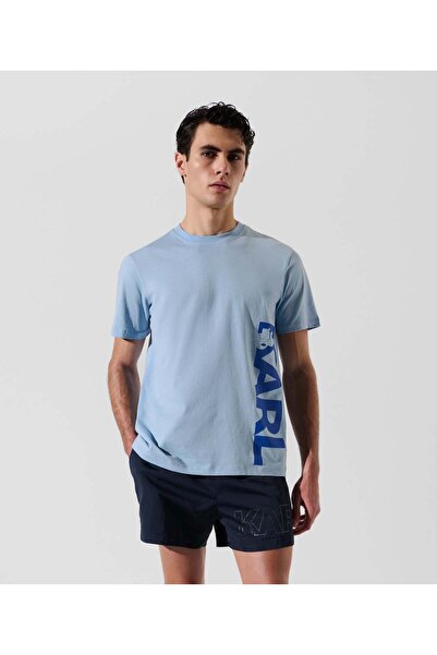 Karl Lagerfeld KL LOGO T-SHIRT - Placid Blue Men