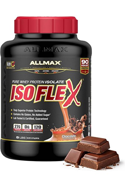 ALLMAX Nutrition Isoflex 100% Ultra-Pure Whey Protein Isolate, Chocolate, 5 lbs