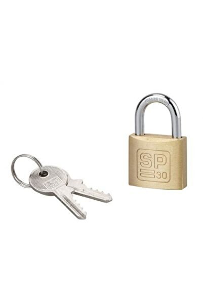 Serrurerie de Picardie Lacăt cu cheie, 30 mm, ansamblu din oțel, 2 chei - SP