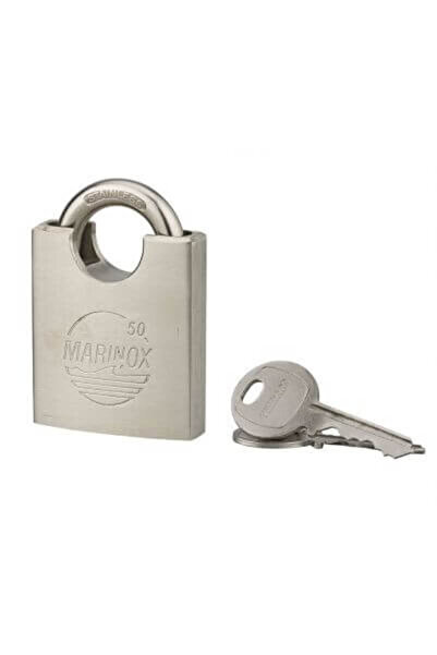 THIRARD Outdoor padlock, with key, MARINOX, 50 mm,
