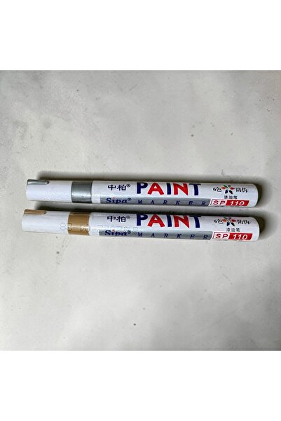 Pelince Sipa SP-110 Permanent Boya Kalemi | Metalik Rötuş Kalemi (Altın/Gümüş...