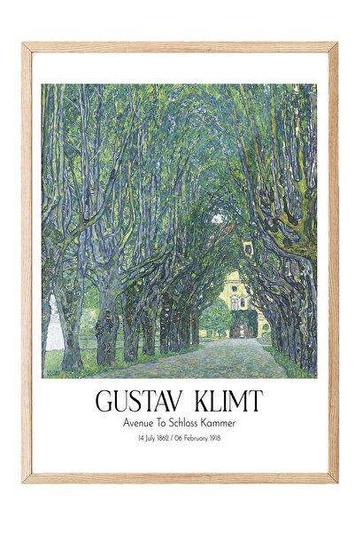 Postifull Gustav Klimt - Aleea către Schloss Kammer, Tablou înrămat în lemn, ...