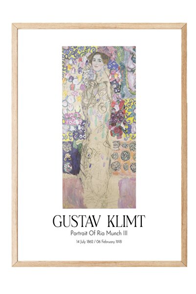 Postifull Gustav Klimt - Portretul Rii Munch III, Tablou înrămat în lemn, Ser...