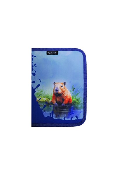Herlitz Penar neechipat Herlitz, dimensiune 13,5 x 19,5 x 3 cm, motiv Capibara