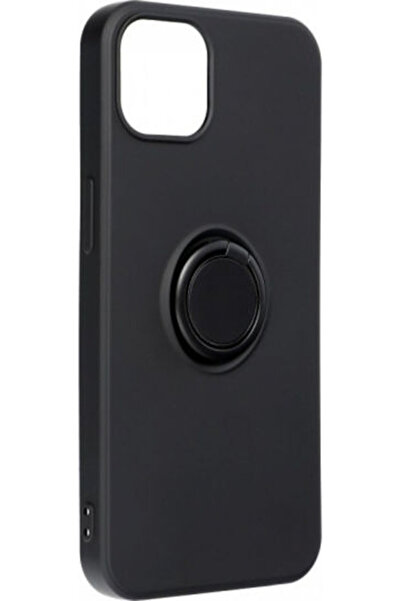 Senso Θήκη Πλάτης Σιλικόνης Μαύρη με Δαχτυλίδι (iPhone 14) Κωδικός: SERIP14B