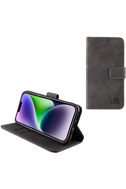 Lime&co Lime Essential Magnet Book Συνθετικό Δέρμα Γκρι (iPhone 14 Plus) Κωδι...