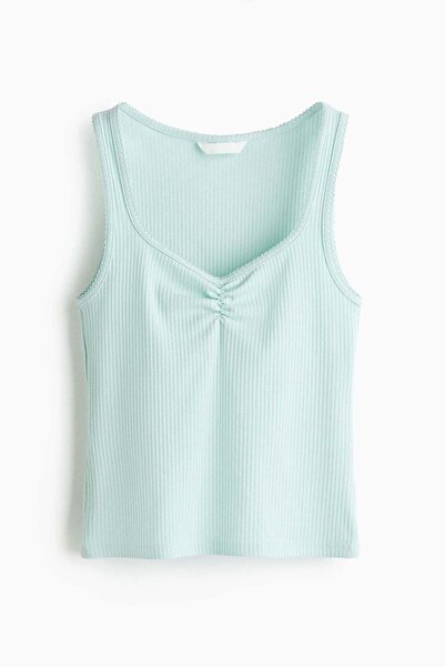 H&M Ribbed cotton vest top