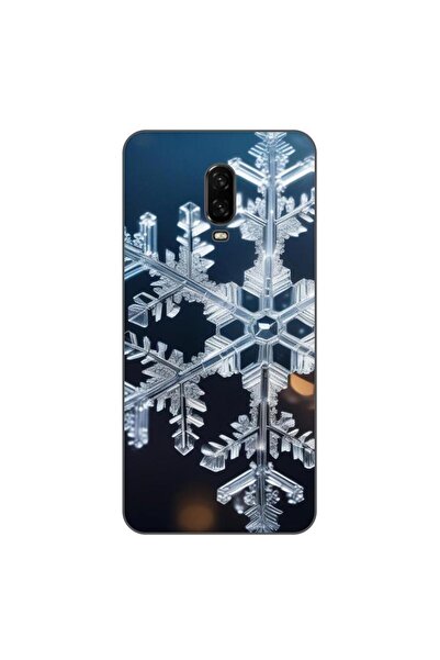 OEM Husa compatibila cu OnePlus 6T Silicon Gel Tpu Model Big Snowflake