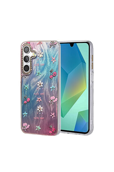 Hatreds Samsung Galaxy S25 Uyumlu Telefon Kılıfı Aynalı Desenli Kapak