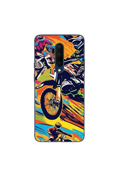 OEM Θήκη συμβατή με OnePlus 7T Pro από σιλικόνη gel TPU με σχέδιο Motocross P...