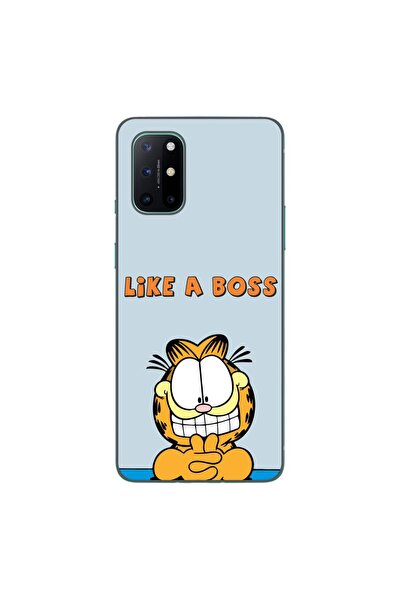 OEM Husa compatibila cu OnePlus 8T Silicon Gel Tpu Model Garfield Like A Boss