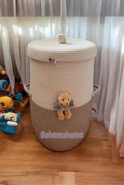 Bohemahome Bebek çocuk çamaşır oyuncak sepeti dekoratif sepet