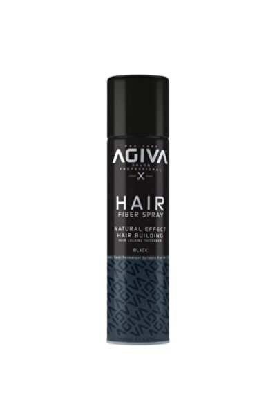 Agiva Spray colorant cu fibre pentru păr, negru, 150 ml
