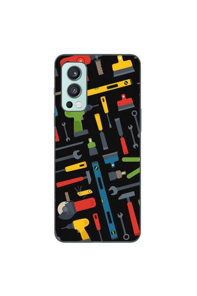 OEM Husa compatibila cu OnePlus Nord 2 Silicon Gel Tpu Model Unelte Pattern