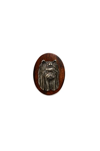 Art - Dog Yorkshire Terrier, Yorkie - Broșă pentru concurs canin, agrafă pent...