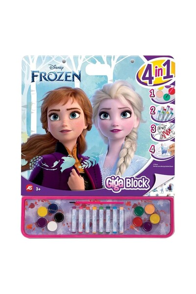 AS COMPANY Giga Block Σετ Ζωγραφικής 4 In 1 Frozen 1023-62734