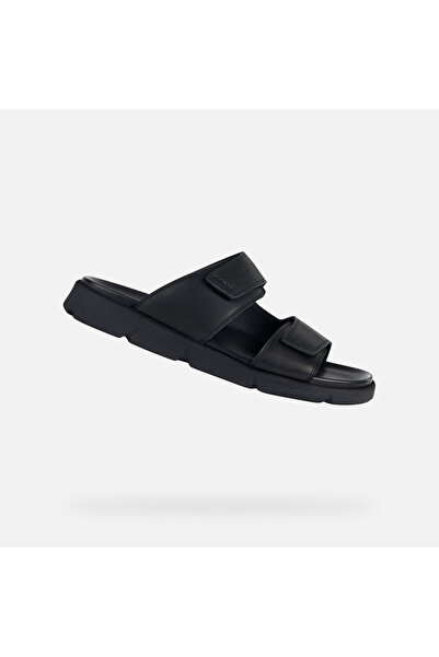 Geox Černé pánské pantofle Xand 2S