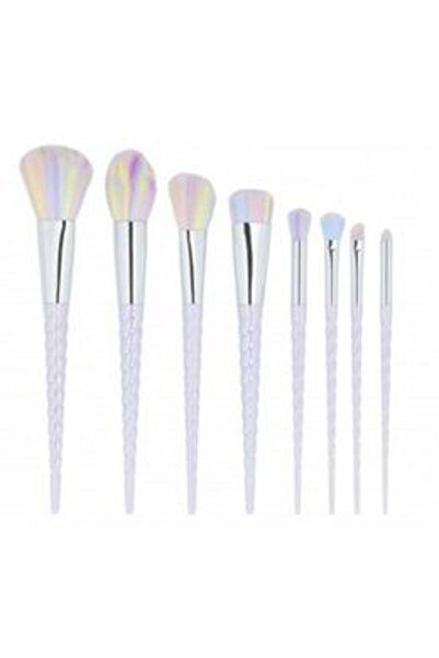 MIMO Set 8 Pensule Unicorn Pastel pentru Machiaj - Makeup Brush Unicorn Paste...