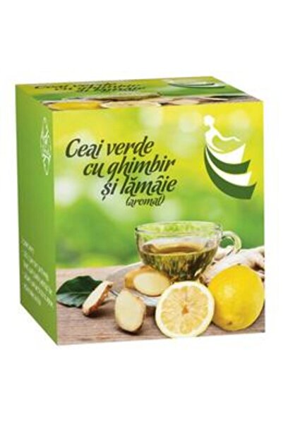 BIS-NIS Ceai Verde cu Ghimbir si Lamaie - Bis-Nis, 20 plicuri