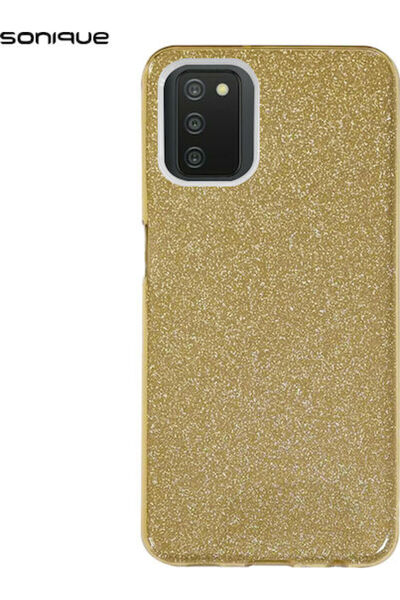 Other Σονίκ Λαμπερή Πίσω Θήκη Σιλικόνης Χρυσή (Galaxy A03s)