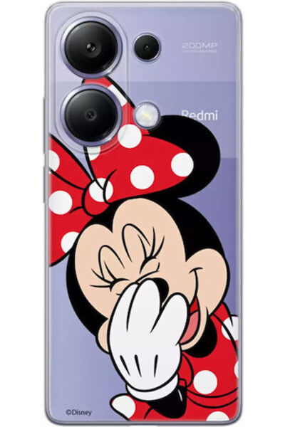 Disney Θήκη Redmi Note 13 Pro Διαφανής με Μερικό Τύπωμα Μίνι και Χαμογελαστό ...