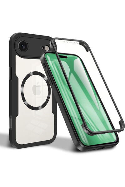 Techsuit ColorVerse 360 Πλήρης Κάλυψη Σιλικόνης Μαύρο (iPhone Air)