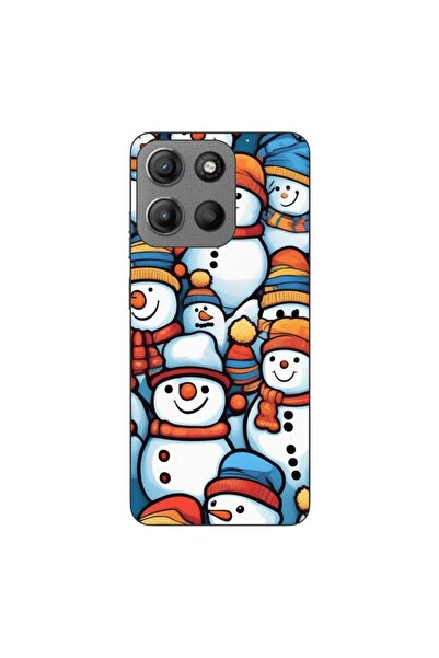 OEM Case compatible with Motorola Moto G15 Silicone Gel Tpu Model Snowman Pat...