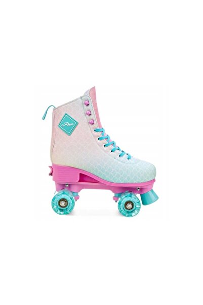 Raven Role Reglabile Mides, Roti cu LED, Turcoaz/Roz, L(39-42)
