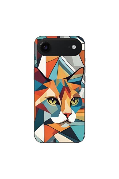 OEM Husa compatibila cu Apple iPhone Air Silicon Gel Tpu Model Cubic Cat Art