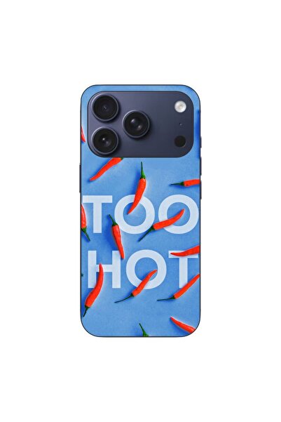 OEM Husa compatibila cu Apple iPhone 17 Pro Silicon Gel Tpu Model Mesaj Too Hot