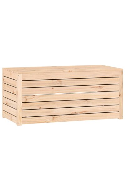 vidaxl Ladă depozitare grădină, 101x50,5x46,5cm, lemn masiv pin