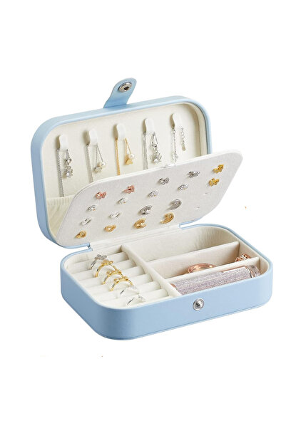 TodayShop Cutie organizatoare de bijuterii cu două compartimente - Piele PU, ...