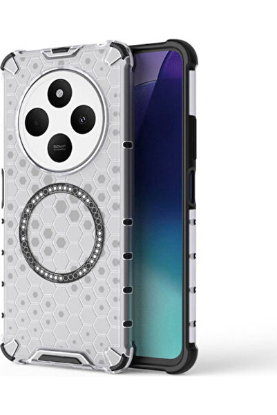 Techsuit Κυψελωτό Πίσω Κάλυμμα Σιλικόνης Λευκό (Redmi 14C / Poco C75) Κωδικός...