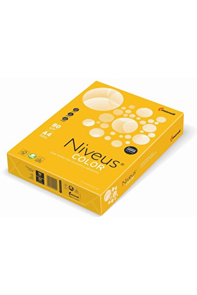 NIVEUS Hârtie copiator A4 Galben Intens 80g 500 coli/Top SY40