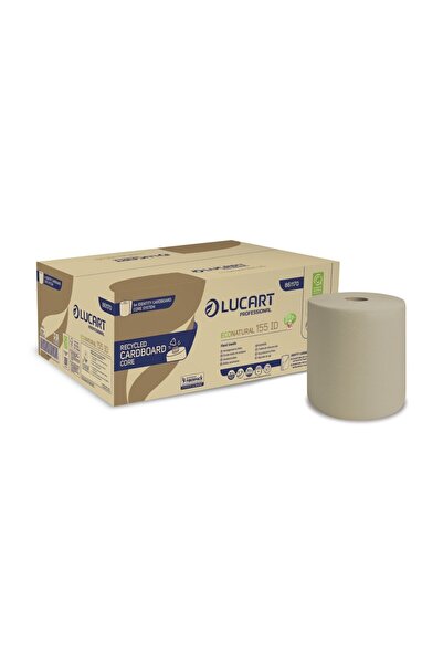 Lucart EcoNatural 155 ID rolă de prosoape autocut, 2 straturi, 155 m/rolă, 6 ...