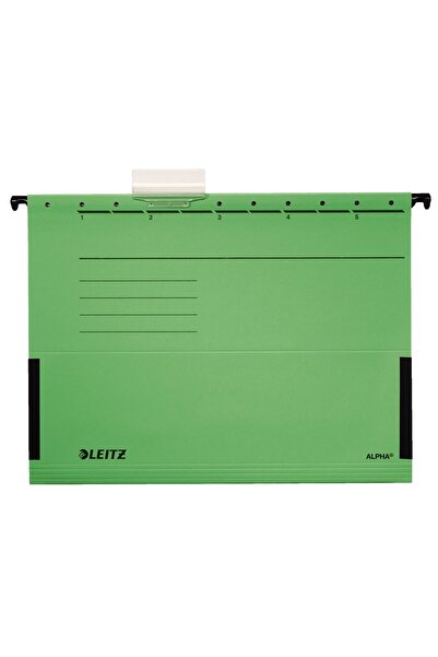 Leitz Dosar suspendabil cu burduf verde ALPHA
