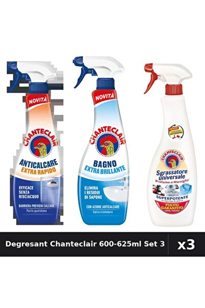 Chanteclair Set 3 Degresant Universal 600-625ml - Extra Rapid, Stralucire, Ma...