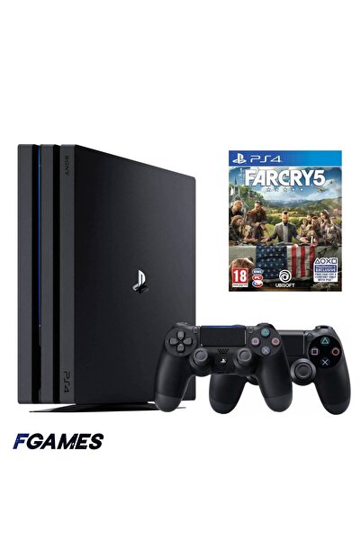 Sony Κονσόλα Playstation 4 Pro Ps4 1tb + Δύο Χειριστήρια + Far Cry 5 PlayStat...