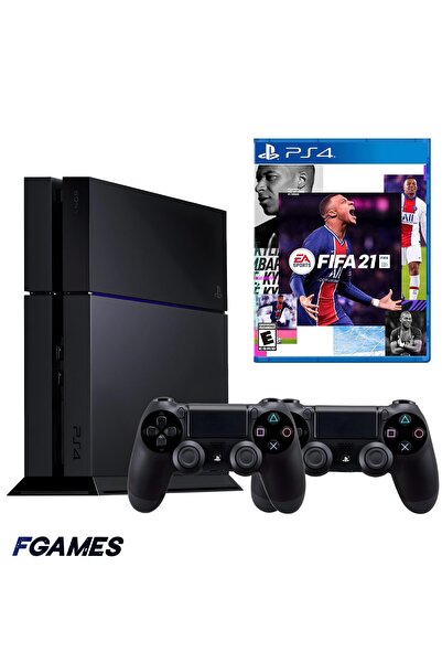 Sony Consola Playstation 4 Ps4 500gb + Două controlere + Fifa 21 PlayStation ...
