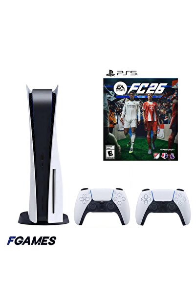 Sony Consola Playstation 5, Ps5 Ediția cu disc 825GB + Două controlere + FC 2...